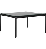 VidaXL 5-delige Loungeset met kussens PVC zwart