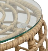 VidaXL 3-delige Bistroset poly rattan eikenkleurig