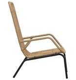 VidaXL Tuinstoel poly rattan lichtbruin
