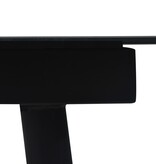 VidaXL 7-delige Tuinset katoenen touw en staal zwart