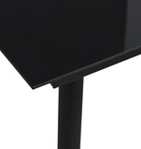 VidaXL 5-delige Tuinset katoenen touw en staal zwart