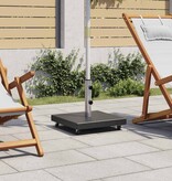 VidaXL Parasolvoet vierkant 30 kg graniet zwart