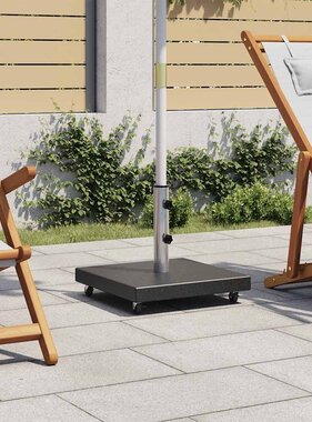 VidaXL Parasolvoet vierkant 30 kg graniet zwart