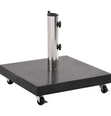 VidaXL Parasolvoet vierkant 30 kg graniet zwart
