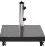 VidaXL Parasolvoet vierkant 30 kg graniet zwart