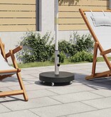 VidaXL Parasolvoet rond 30 kg graniet zwart