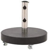 VidaXL Parasolvoet rond 30 kg graniet zwart