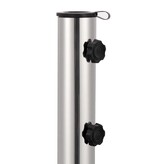 VidaXL Parasolvoet rond 30 kg graniet grijs