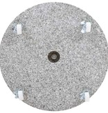 VidaXL Parasolvoet rond 30 kg graniet grijs