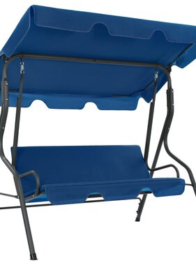 VidaXL Schommelbank 170x110x153 cm stof donkerblauw