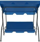 VidaXL Schommelbank 170x110x153 cm stof donkerblauw