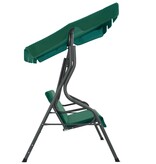 VidaXL Schommelbank 170x110x153 cm stof groen