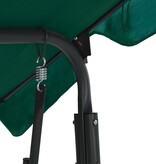 VidaXL Schommelbank 170x110x153 cm stof groen