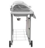 VidaXL Gasbarbecue met 6 branders zilverkleurig