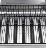 VidaXL Gasbarbecue met 6 branders zilverkleurig