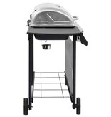 VidaXL Gasbarbecue met 6 branders zwart en zilverkleurig