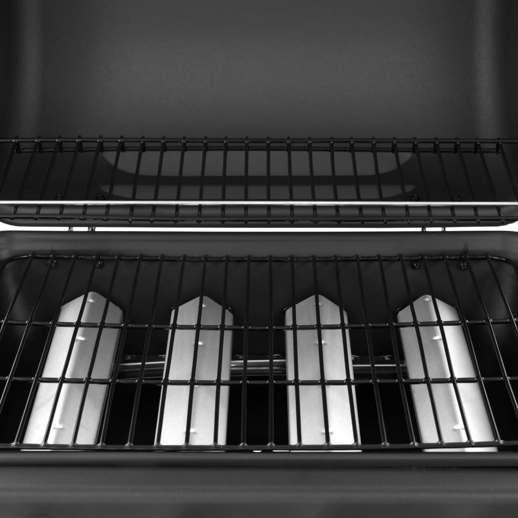 VidaXL Gasbarbecue-grill met 4 branders zwart