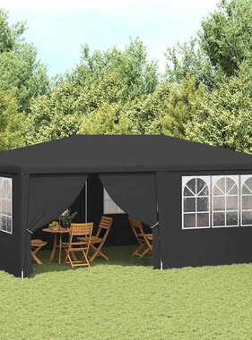 VidaXL Partytent met zijwanden professioneel 90 g/m² 4x6 m antraciet