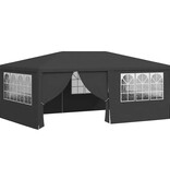 VidaXL Partytent met zijwanden professioneel 90 g/m² 4x6 m antraciet