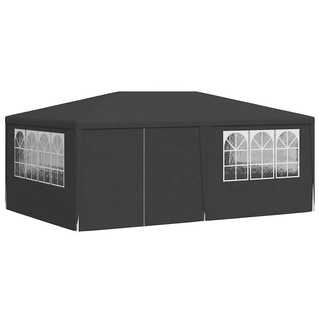 VidaXL Partytent met zijwanden professioneel 90 g/m² 4x6 m antraciet