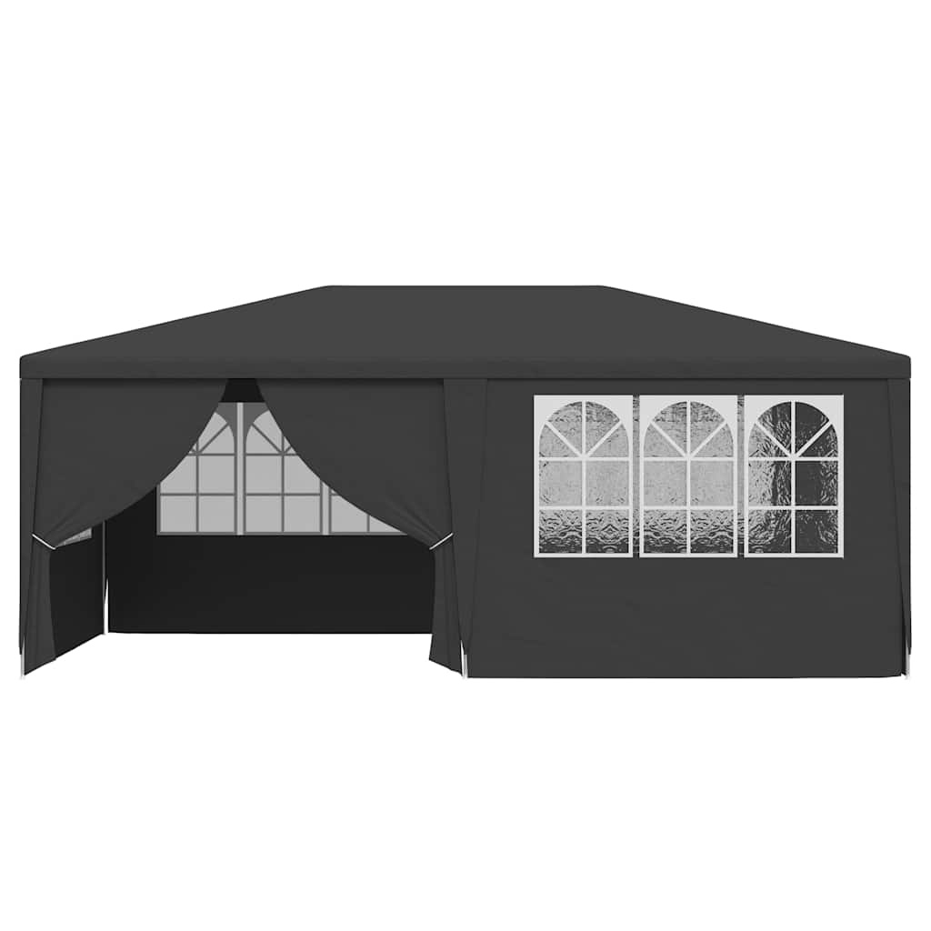 VidaXL Partytent met zijwanden professioneel 90 g/m² 4x6 m antraciet