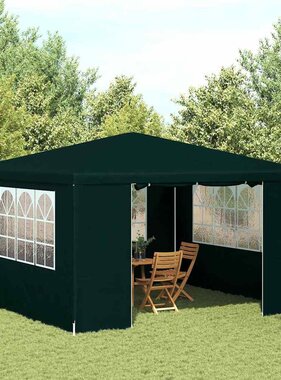 VidaXL Partytent met zijwanden professioneel 90 g/m² 4x4 m groen