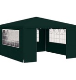 VidaXL Partytent met zijwanden professioneel 90 g/m² 4x4 m groen