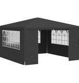 VidaXL Partytent met zijwanden professioneel 90 g/m² 4x4 m antraciet