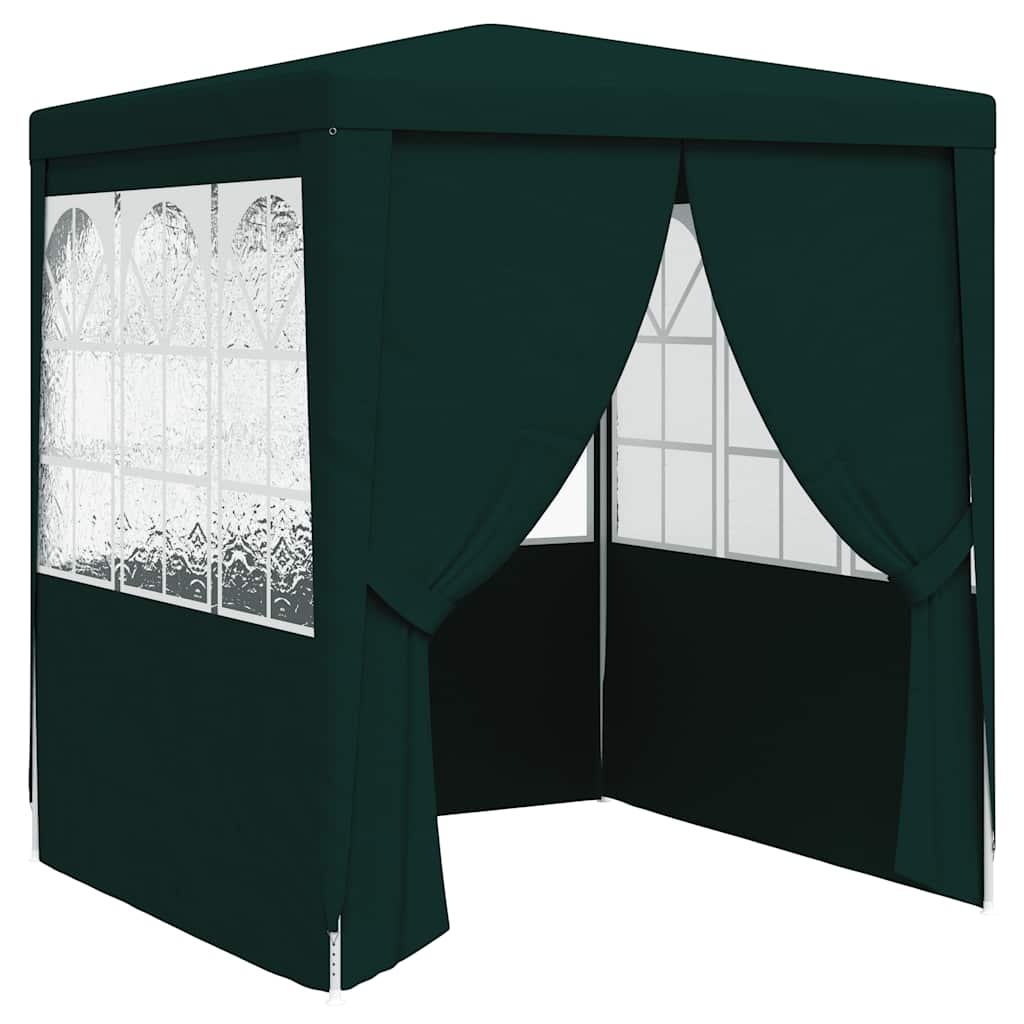 VidaXL Partytent met zijwanden professioneel 90 g/m² 2,5x2,5 m groen