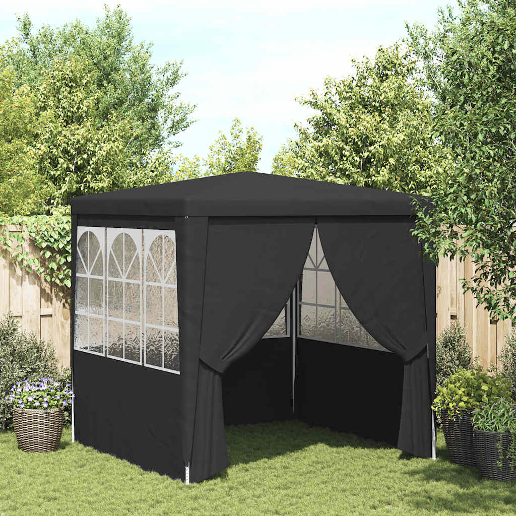 VidaXL Partytent met wanden professioneel 90 g/m² 2,5x2,5 m antraciet
