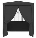 VidaXL Partytent met wanden professioneel 90 g/m² 2,5x2,5 m antraciet