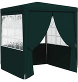 VidaXL Partytent met zijwanden professioneel 90 g/m² 2x2 m groen