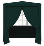 VidaXL Partytent met zijwanden professioneel 90 g/m² 2x2 m groen