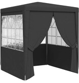 VidaXL Partytent met zijwanden professioneel 90 g/m² 2x2 m antraciet