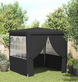 VidaXL Partytent met zijwanden professioneel 90 g/m² 2x2 m antraciet