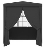VidaXL Partytent met zijwanden professioneel 90 g/m² 2x2 m antraciet