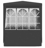 VidaXL Partytent met zijwanden professioneel 90 g/m² 2x2 m antraciet
