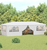 VidaXL Partytent met zijwanden professioneel 90 g/m² 4x9 m wit