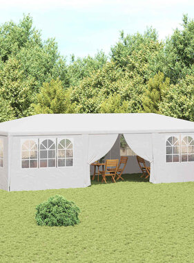 VidaXL Partytent met zijwanden professioneel 90 g/m² 4x9 m wit