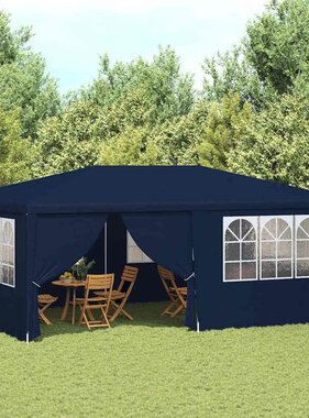 VidaXL Partytent met zijwanden professioneel 90 g/m² 4x6 m blauw