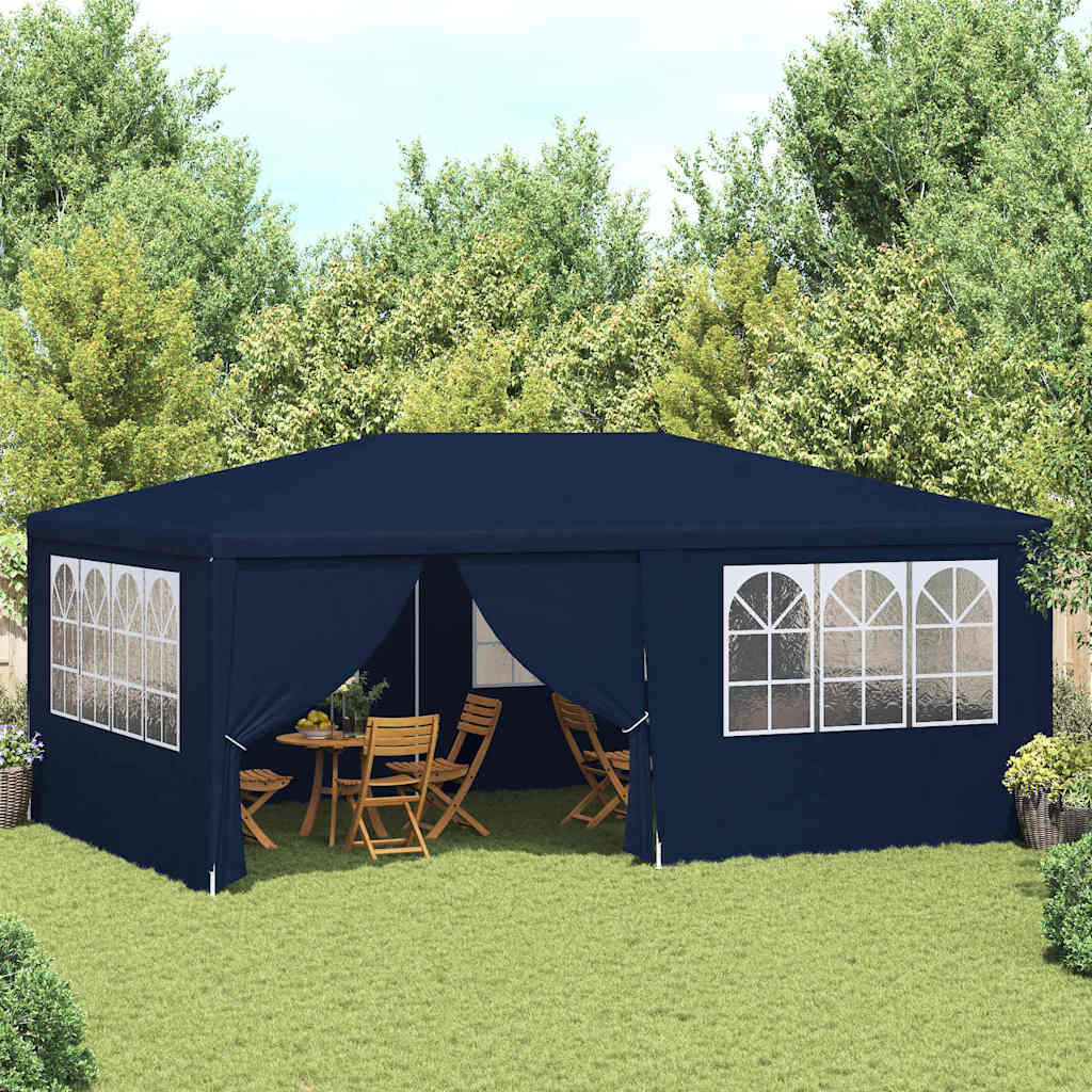 VidaXL Partytent met zijwanden professioneel 90 g/m² 4x6 m blauw