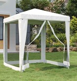 VidaXL Partytent met 4 mesh zijwanden 2x2 m wit