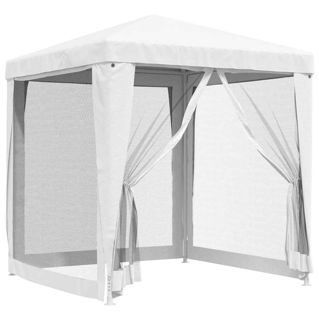 VidaXL Partytent met 4 mesh zijwanden 2x2 m wit