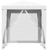 VidaXL Partytent met 4 mesh zijwanden 2x2 m wit