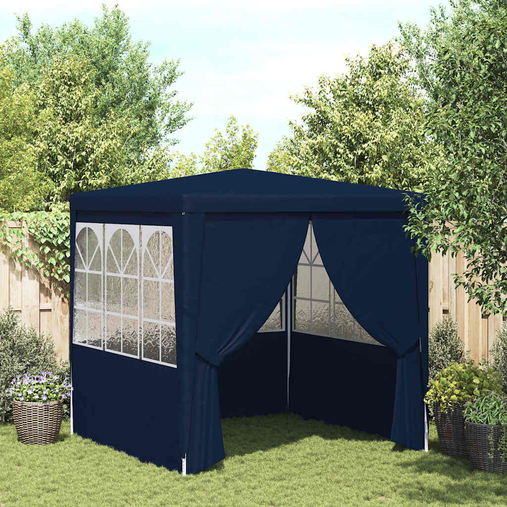 VidaXL Partytent met zijwanden professioneel 90 g/m² 2,5x2,5 m blauw