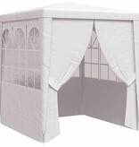 VidaXL Partytent met zijwanden professioneel 90 g/m² 2,5x2,5 m wit