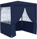 VidaXL Partytent met zijwanden professioneel 90 g/m² 2x2 m blauw