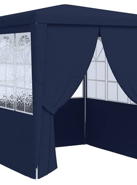 VidaXL Partytent met zijwanden professioneel 90 g/m² 2x2 m blauw
