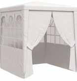 VidaXL Partytent met zijwanden professioneel 90 g/m² 2x2 m wit