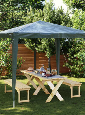 VidaXL Partytent professioneel 90 g/m² 2,5x2,5 m groen